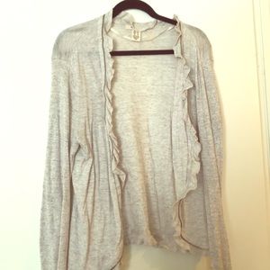 Pretty and unique oatmeal cardigan